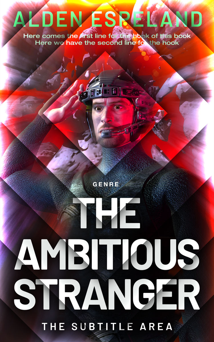 2D view of Premade Science Fiction Book Cover - Petite Orchid