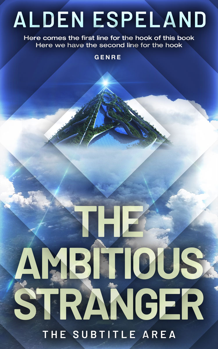 2D view of Premade Science Fiction Book Cover - San Juan