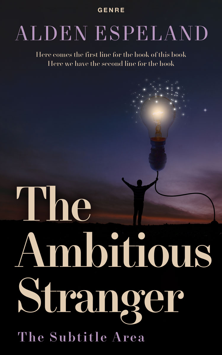 2D view of Premade Science Fiction Book Cover - Steel Gray