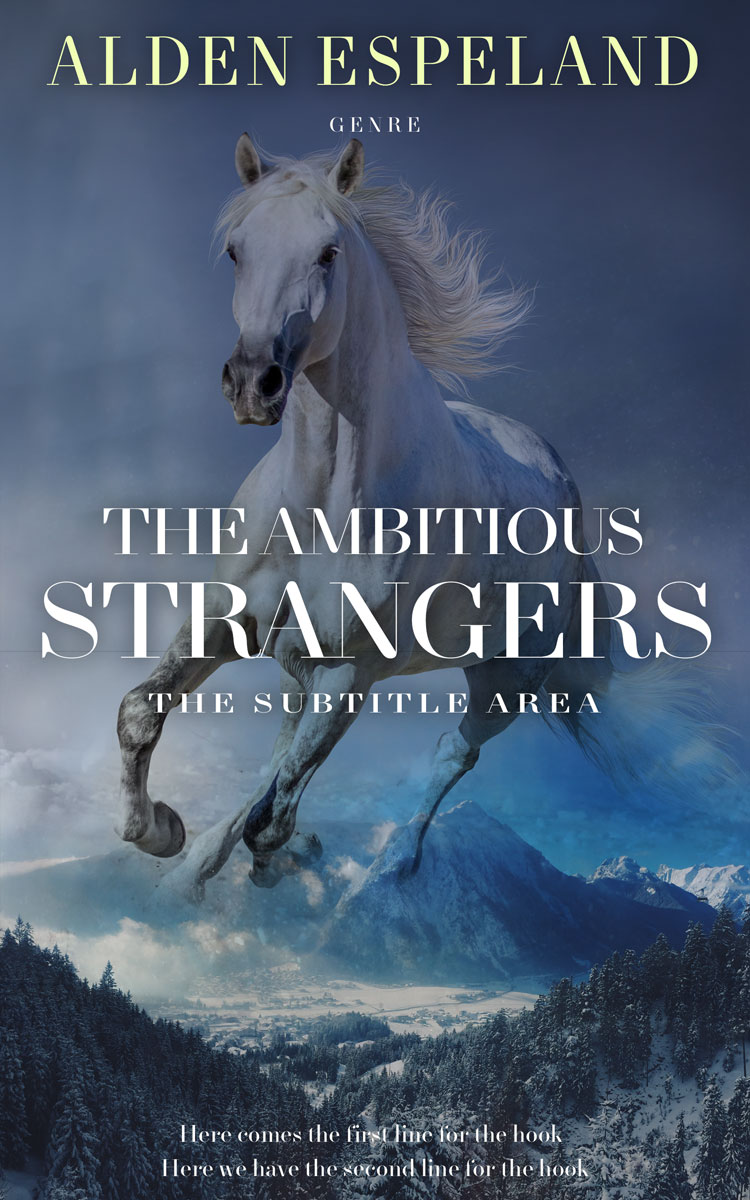 2D view of Premade Western Book Cover - Fiord