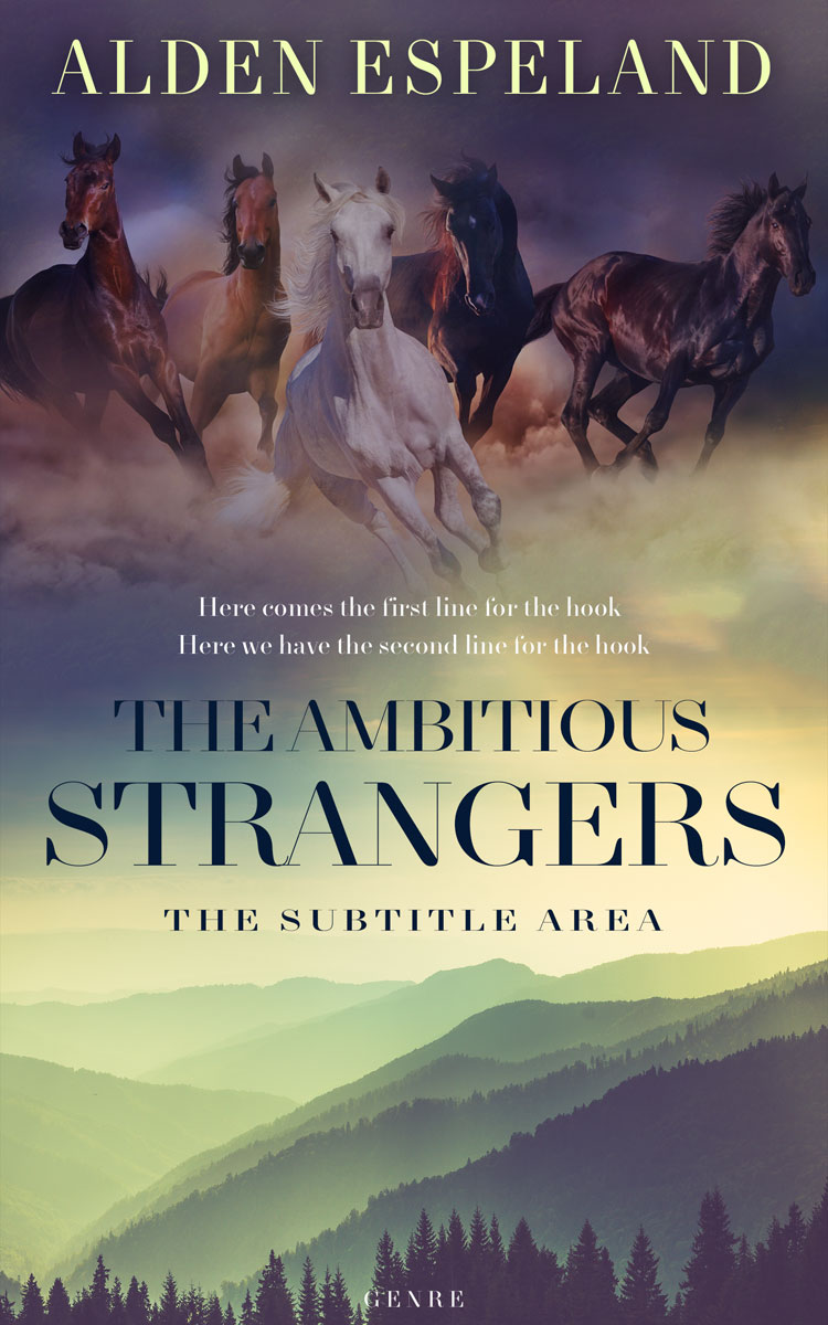 2D view of Premade Nature Book Cover - Mortar