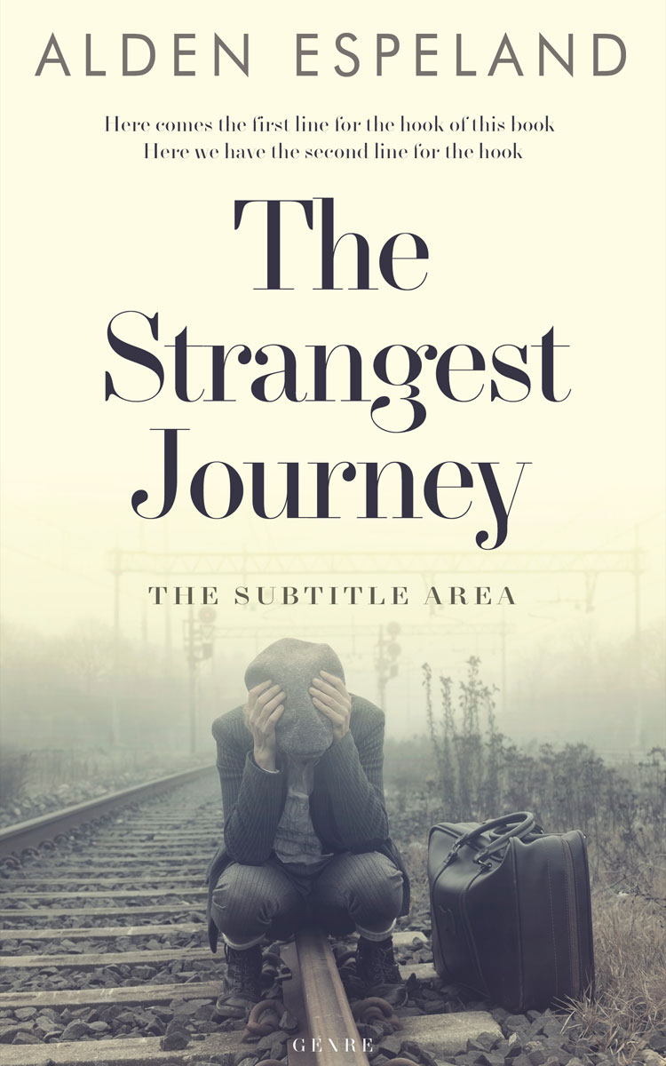 2D view of Premade Abstract Book Cover - Abbey