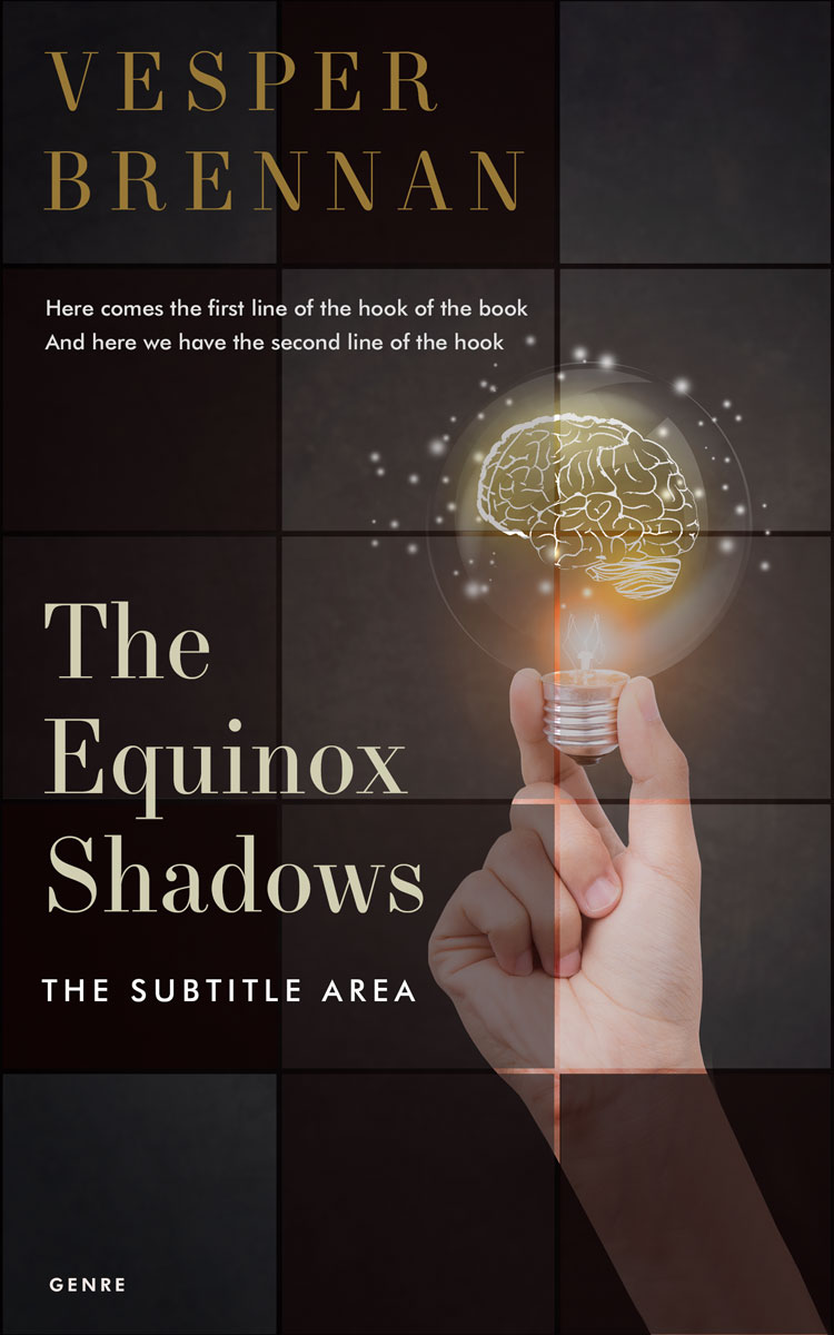 2D view of Premade Education Book Cover - Cocoa Brown