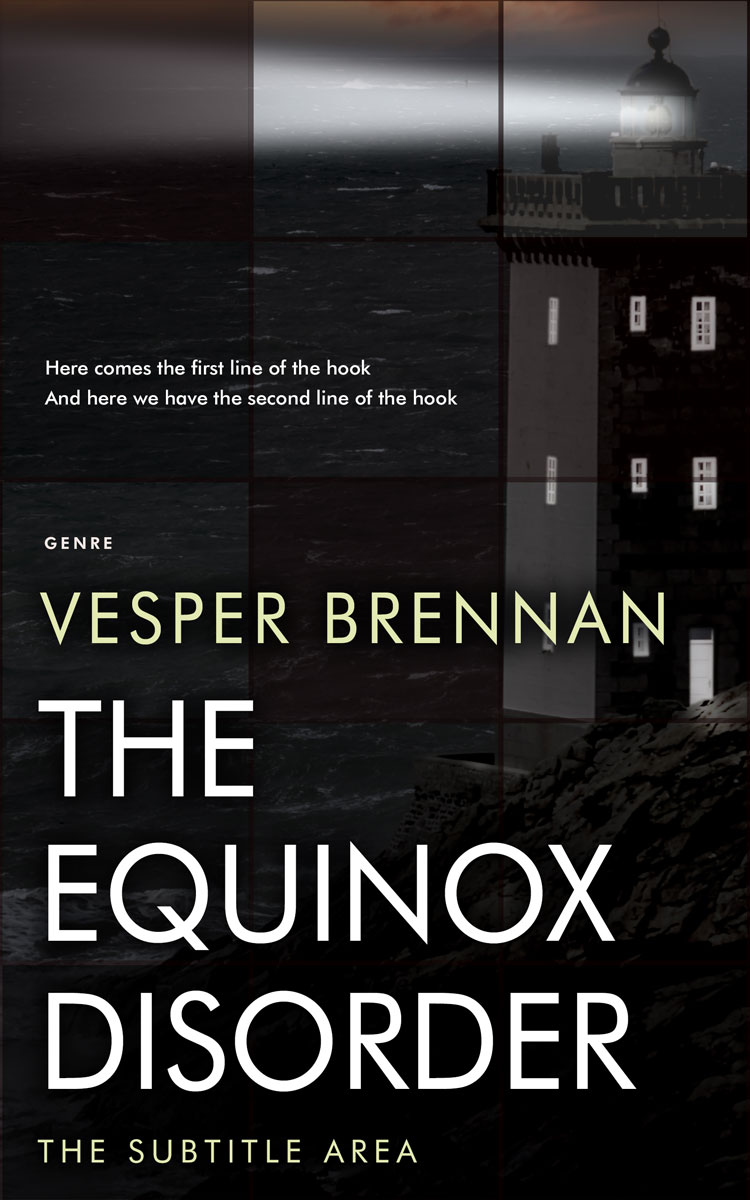 2D view of Premade Mystery & Thriller & Suspense Book Cover - Cod Gray