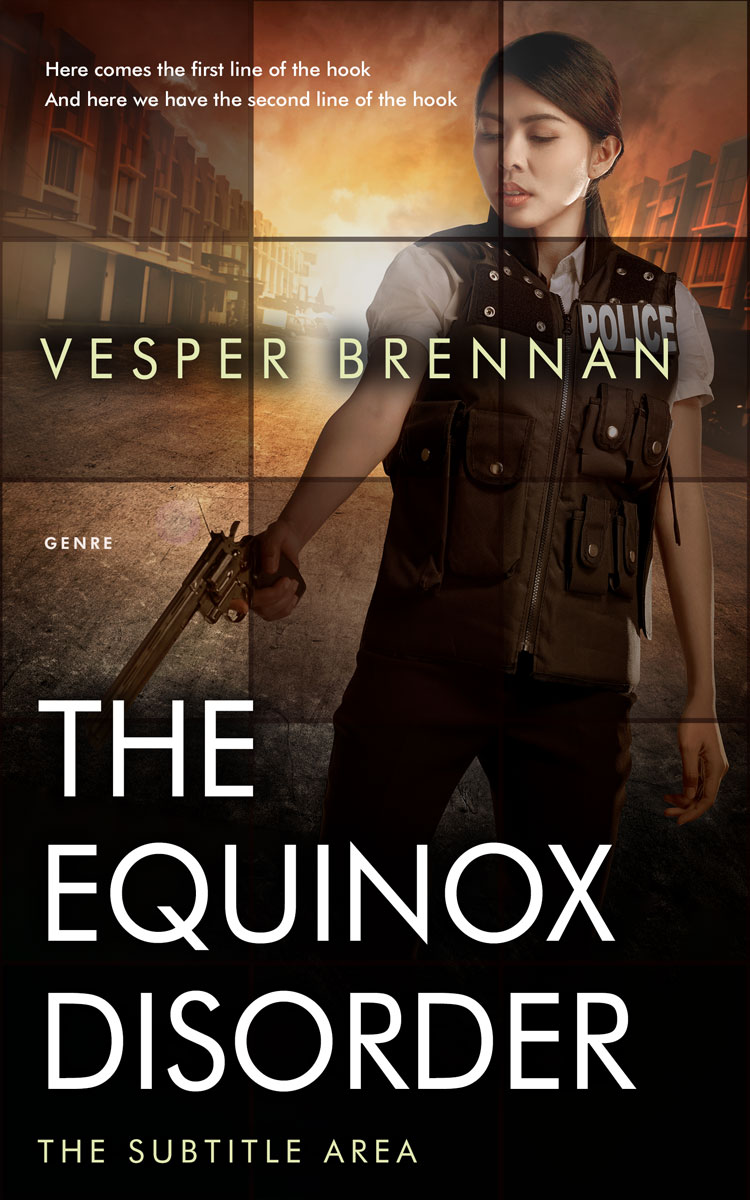 2D view of Premade Mystery & Thriller & Suspense Book Cover - Night Rider