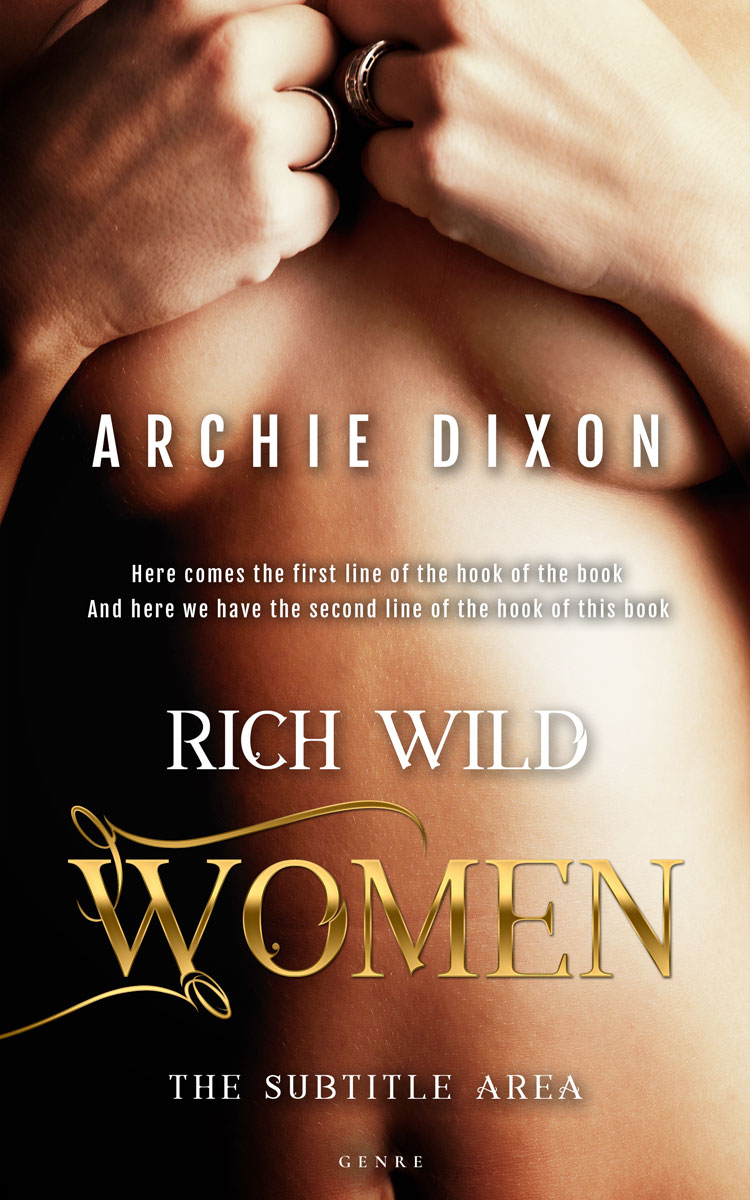 2D view of Premade Erotica Book Cover - Tan