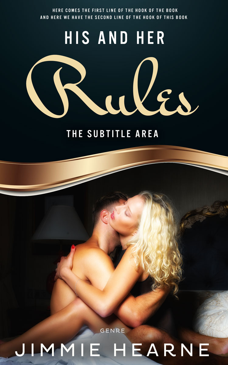 2D view of Premade Erotica Book Cover - Tan