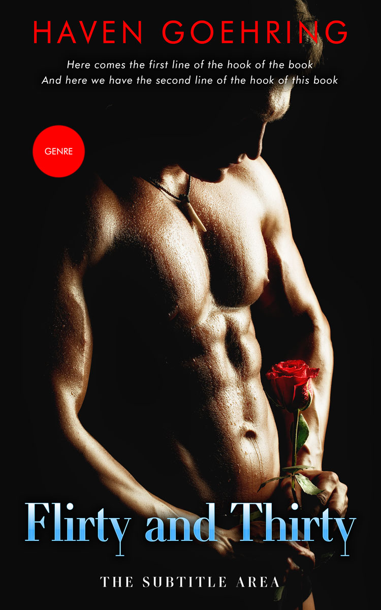 2D view of Premade Erotica Book Cover - Tan