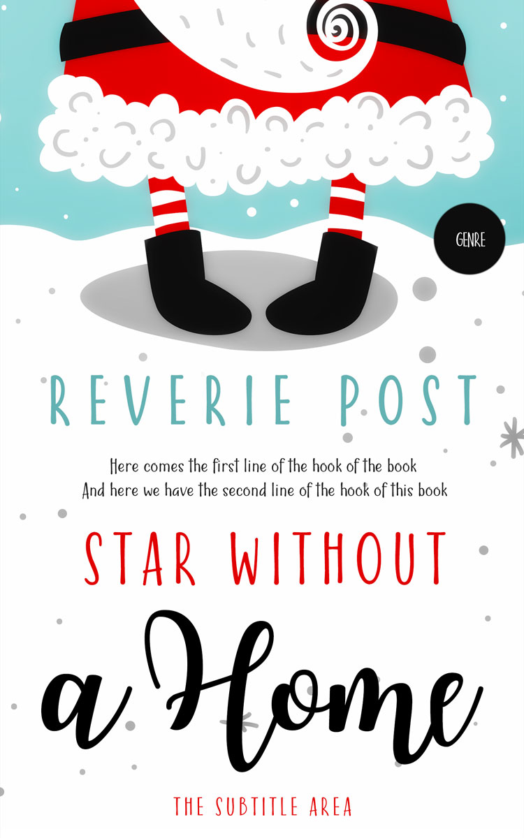 2D view of Premade Children's Book Cover - Shadow Green