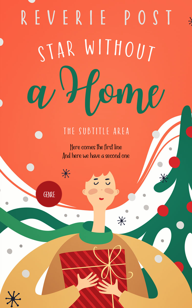 2D view of Premade Chick Lit Book Cover - Jaffa