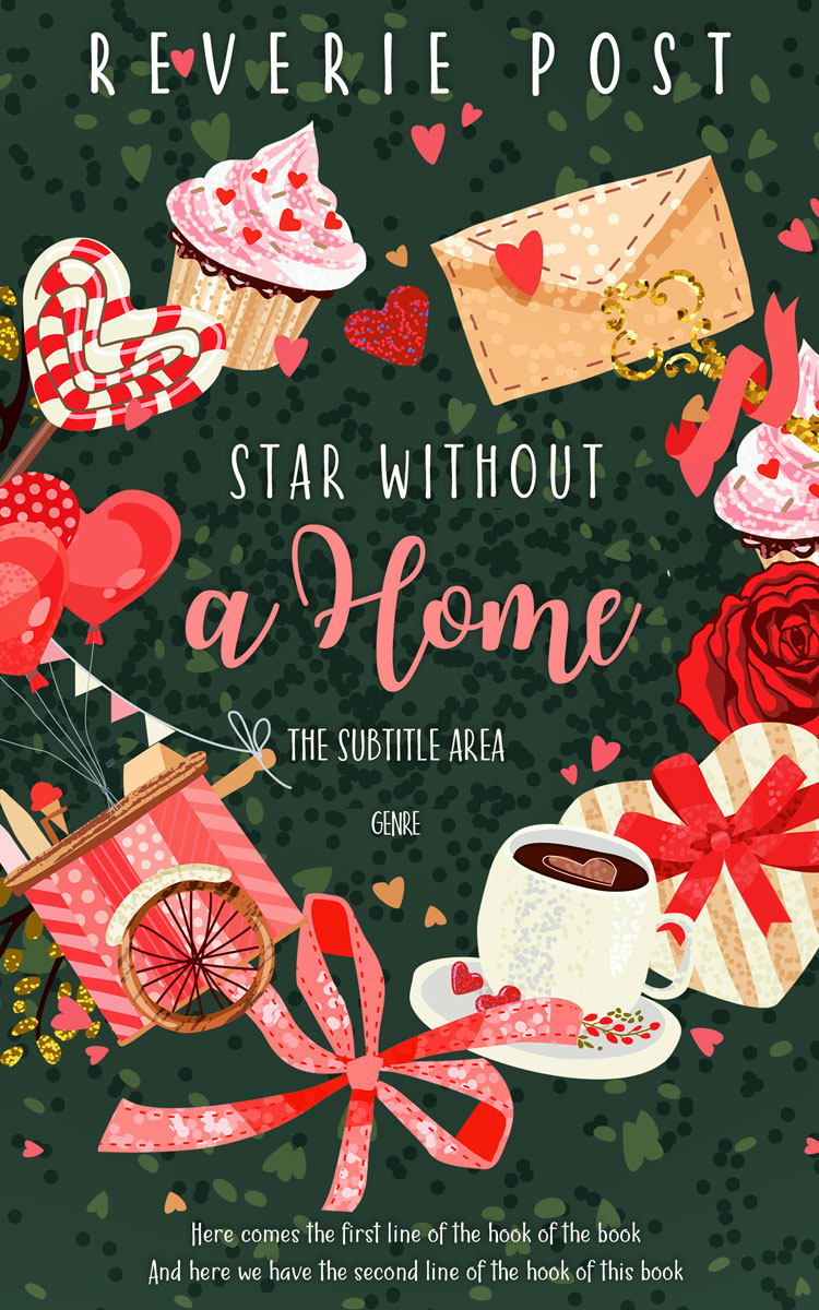 2D view of Premade Romance Book Cover - Heavy Metal