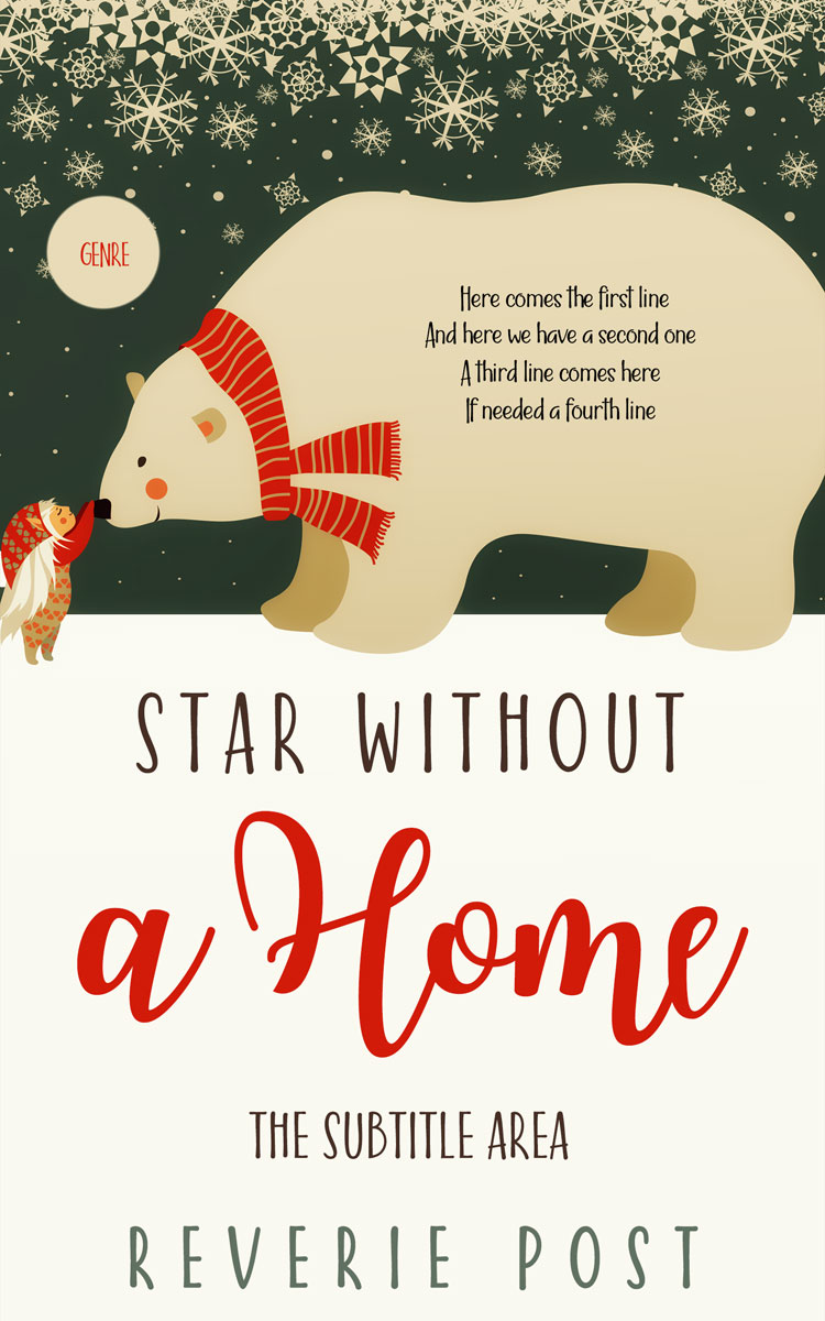 2D view of Premade Nature Book Cover - Heavy Metal