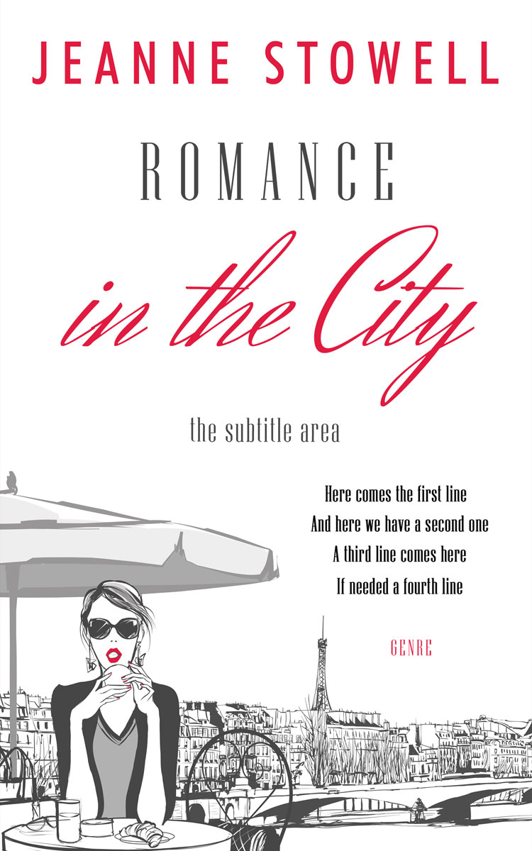 2D view of Premade Chick Lit Book Cover - Swiss Coffee