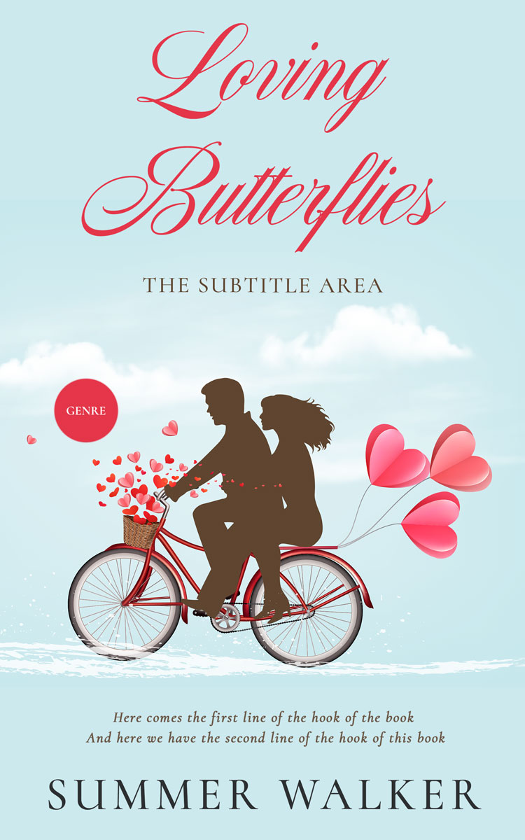 2D view of Premade Romance Book Cover - Swans Down