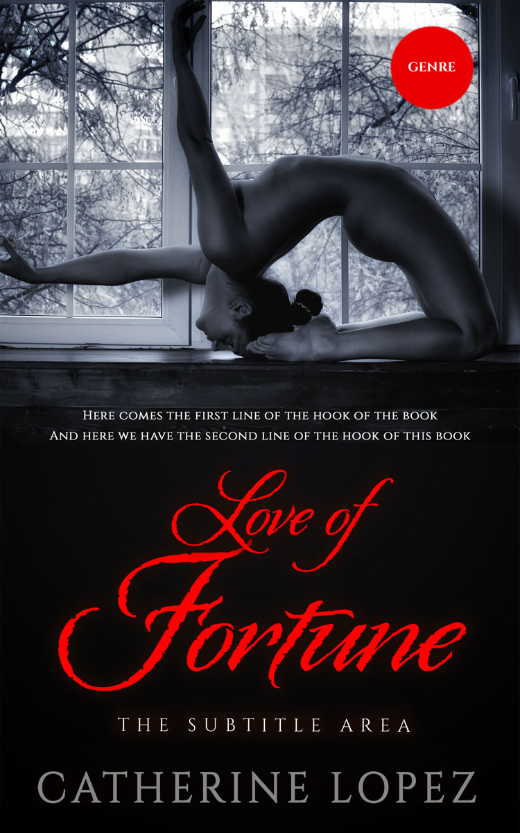 2D view of Premade Erotica Book Cover - Oriental Pink