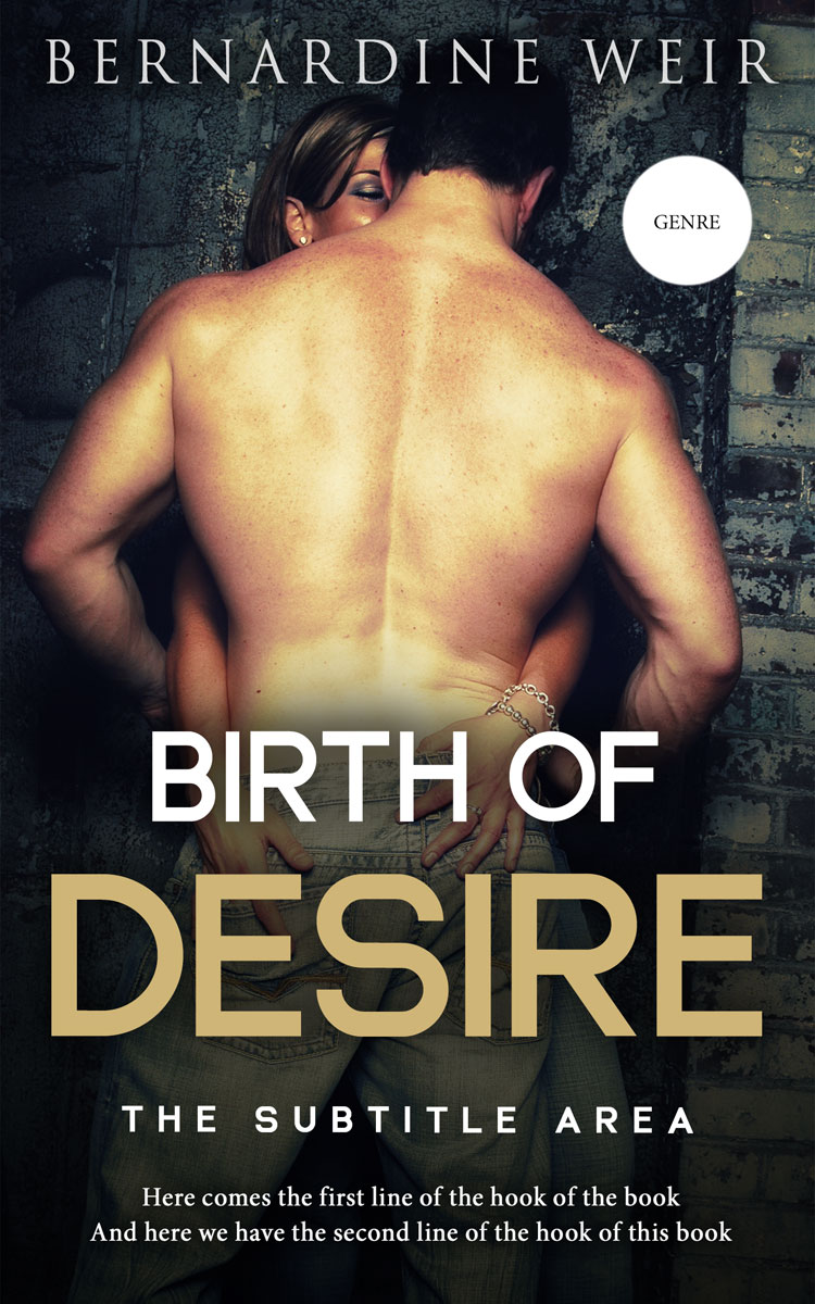 2D view of Premade Erotica Book Cover - Tan