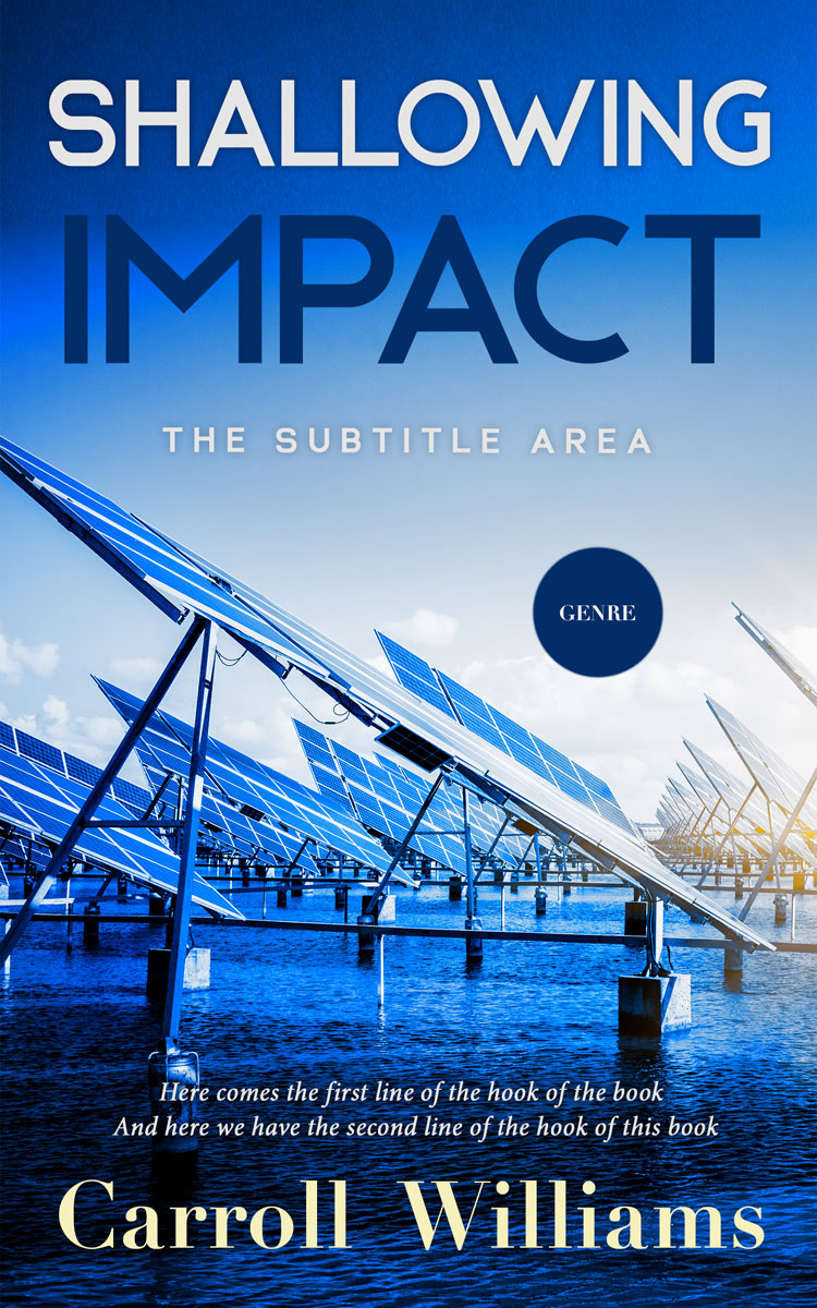 2D view of Premade Science & Nature Book Cover - Tory Blue