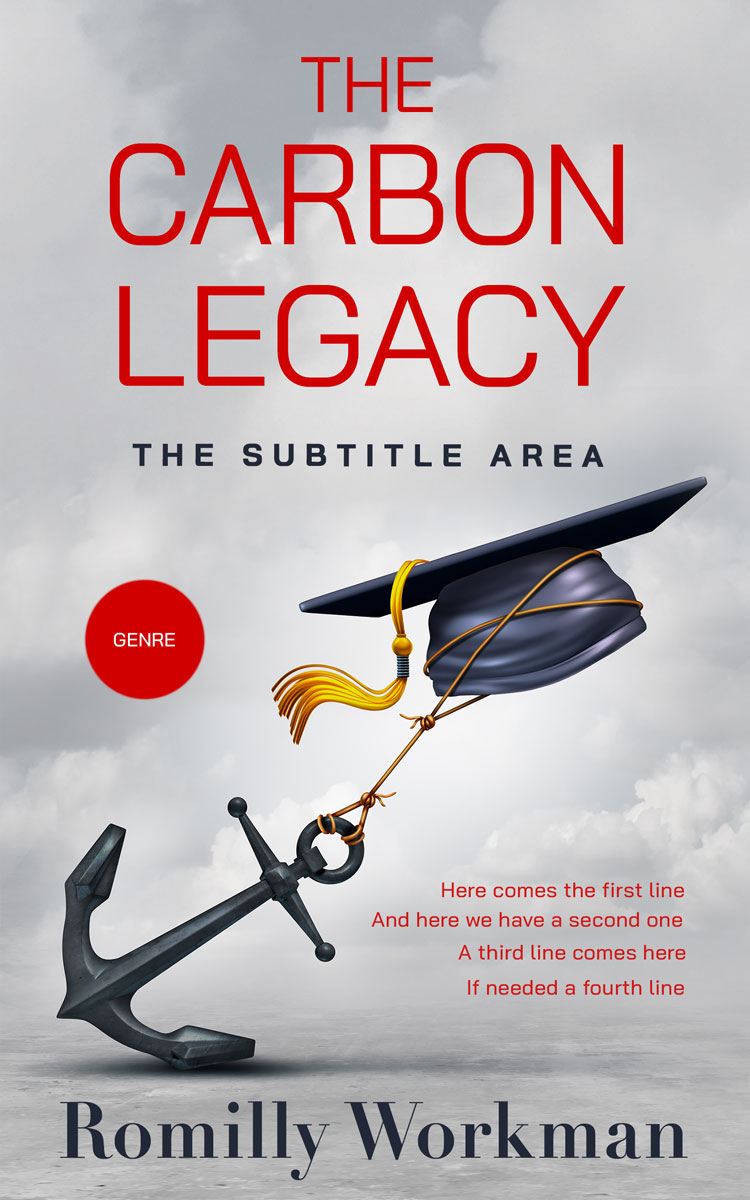 2D view of Premade Self-Improvement & Self-Help Book Cover - French Gray