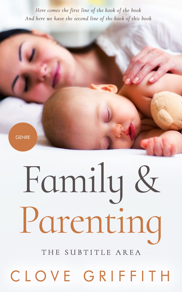 2D view of Premade Family & Parenting Book Cover - Soft Peach