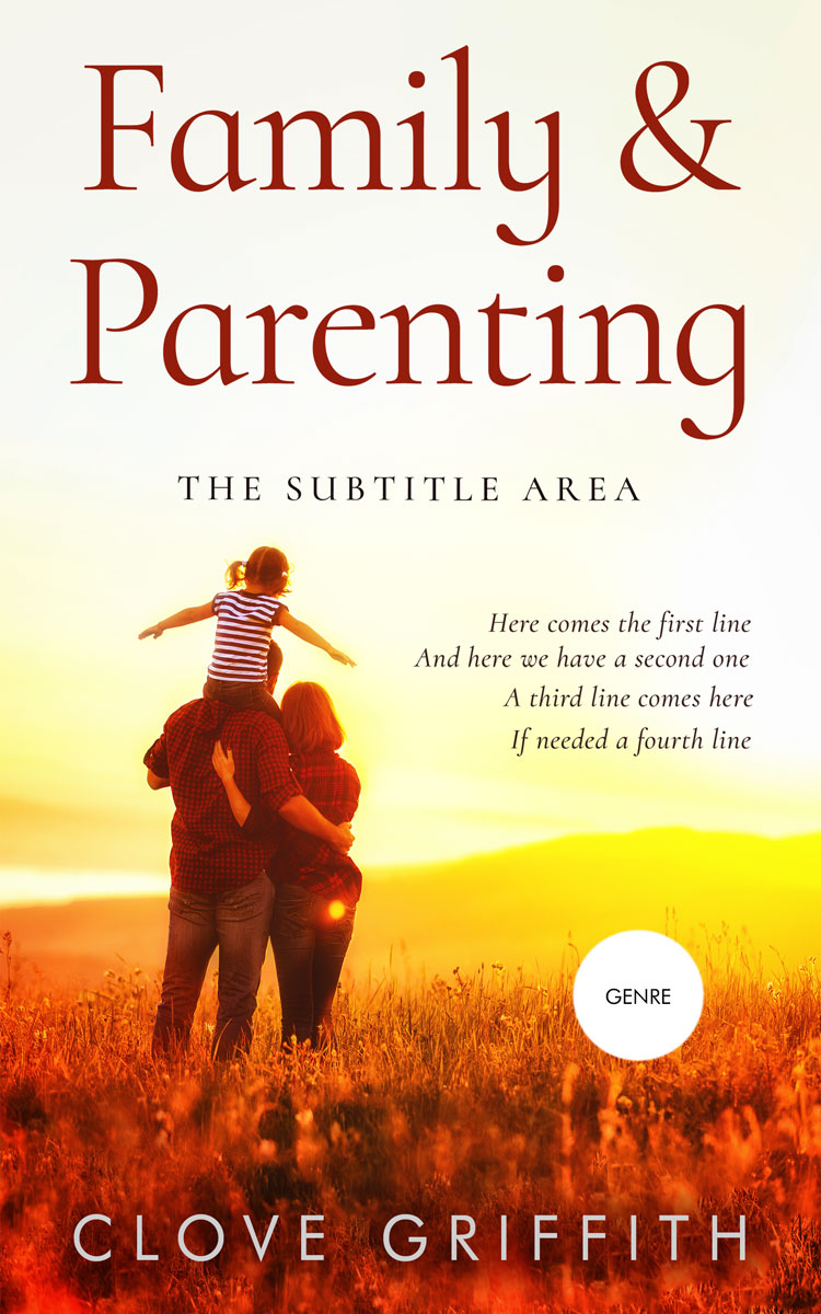 2D view of Premade Family & Parenting Book Cover - Rust