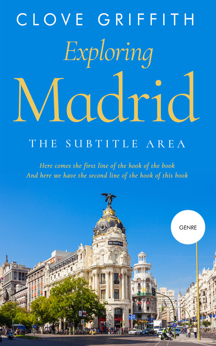 2D view of Premade Travel Book Cover - Cerulean