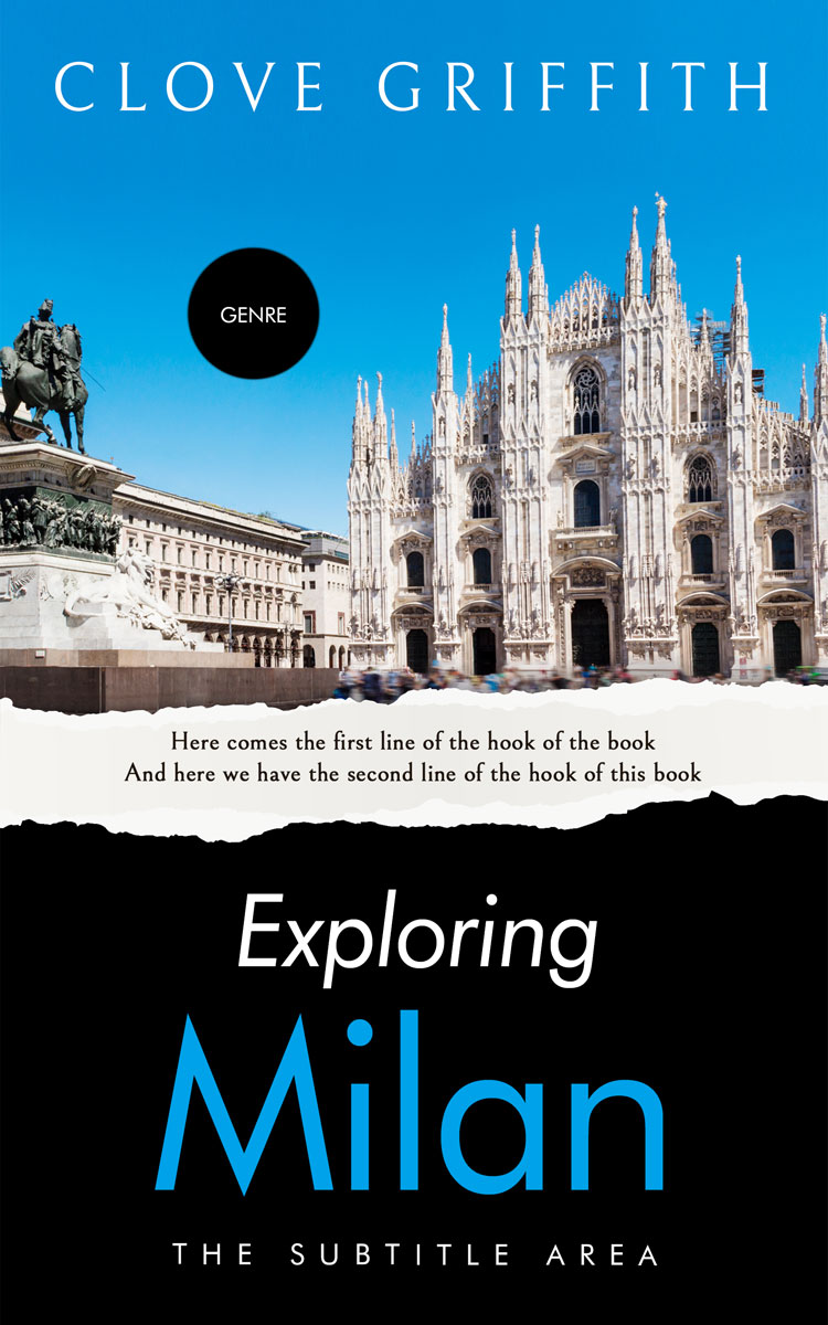 2D view of Premade Travel Book Cover - Timberwolf