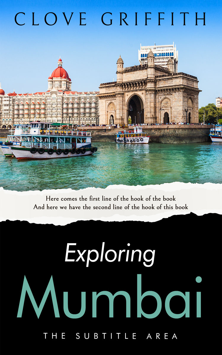 2D view of Premade Travel Book Cover - Iron