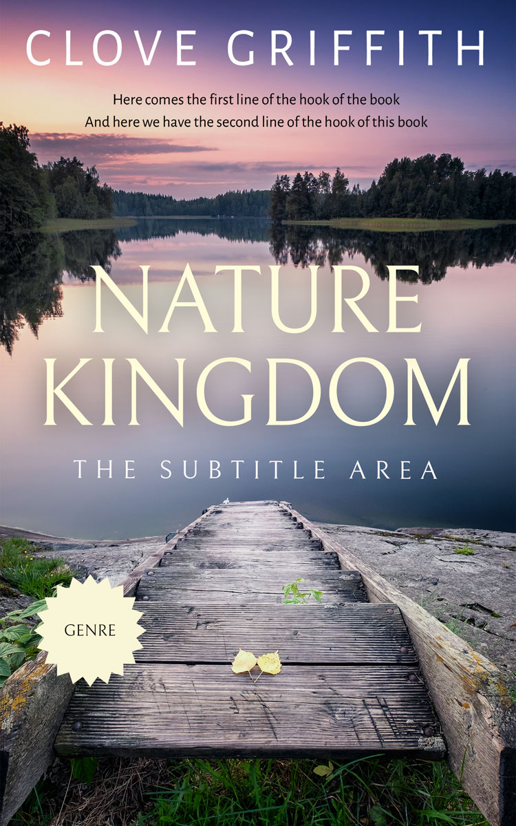 2D view of Premade Nature Book Cover - Nobel