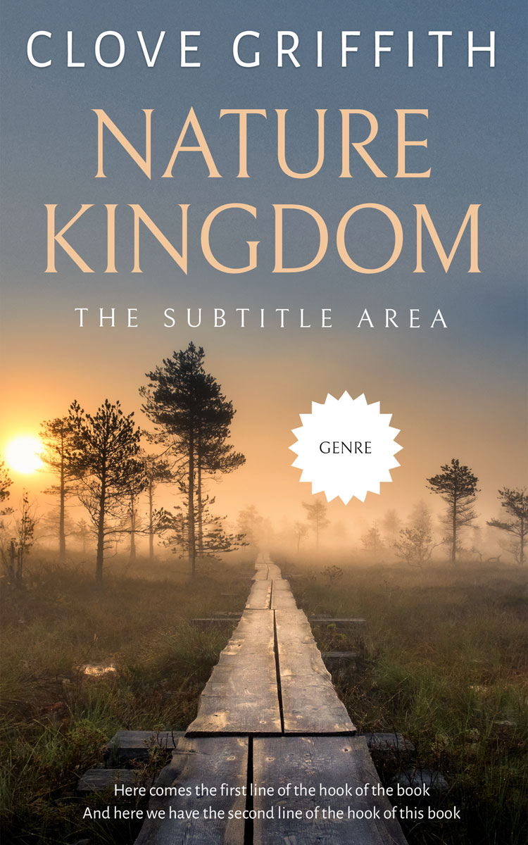 2D view of Premade Nature Book Cover - Rolling Stone