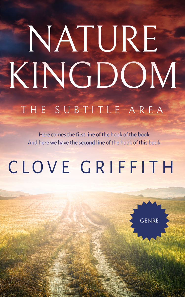 2D view of Premade Nature Book Cover - Cashmere