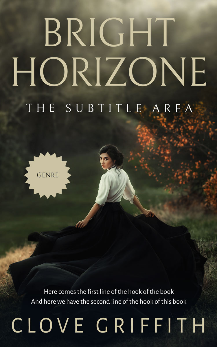 2D view of Premade Romance Book Cover - Log Cabin