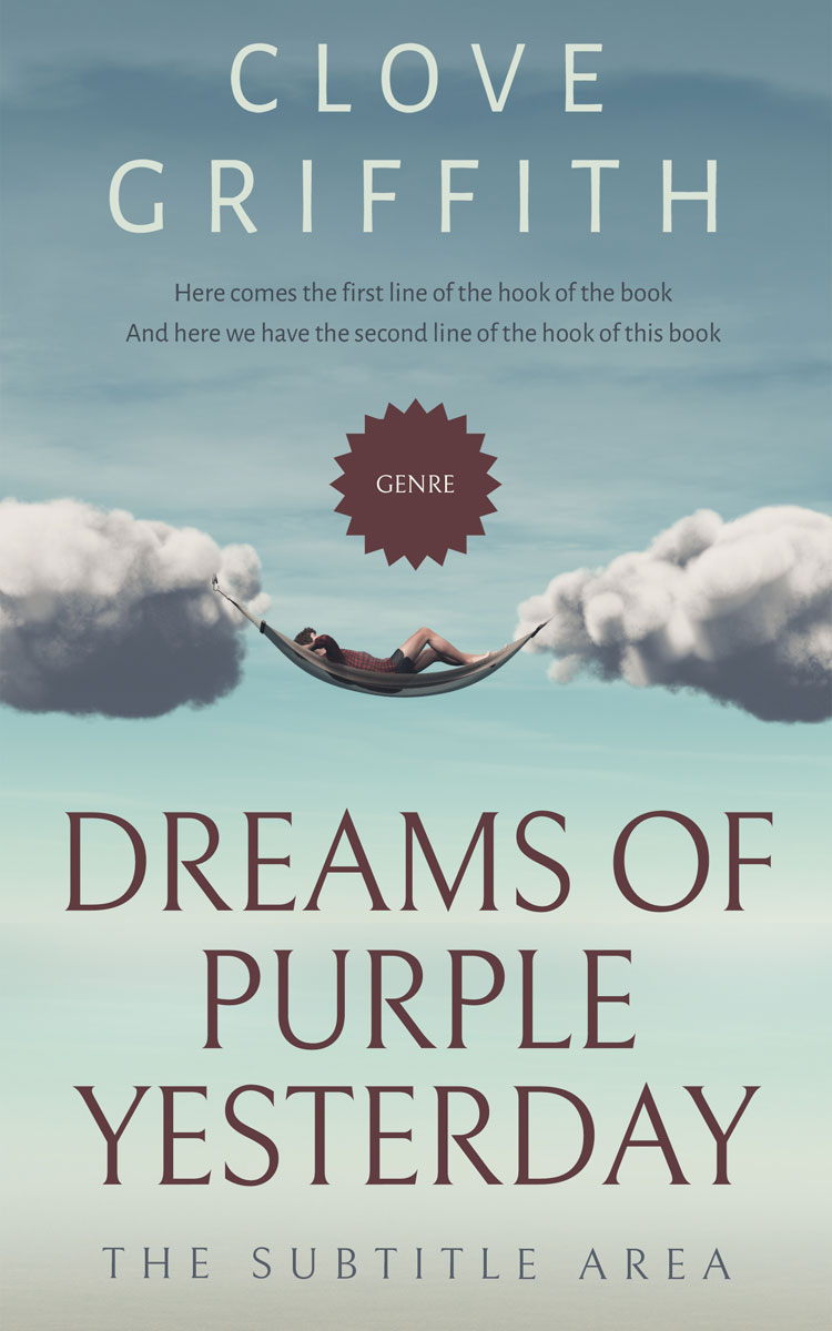 2D view of Premade Abstract Book Cover - Tower Gray