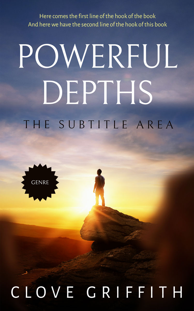 2D view of Premade Self-Improvement & Self-Help Book Cover - Comet