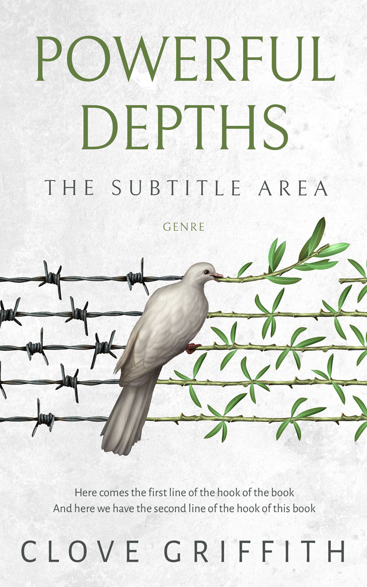 2D view of Premade Self-Improvement & Self-Help Book Cover - Desert Storm