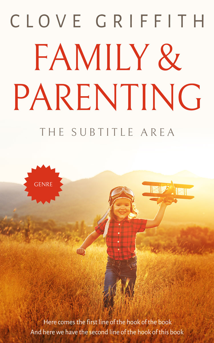 2D view of Premade Family & Parenting Book Cover - Quarter Spanish White