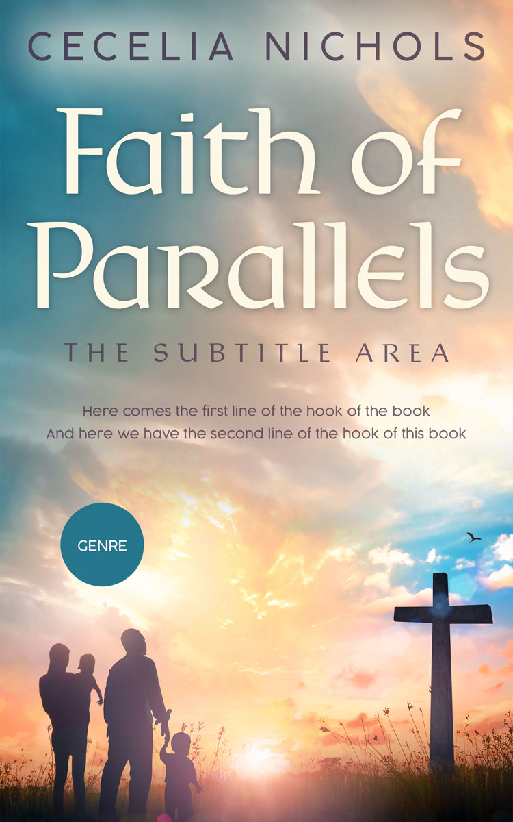 2D view of Premade Religion & Spirituality Book Cover - Soft Amber