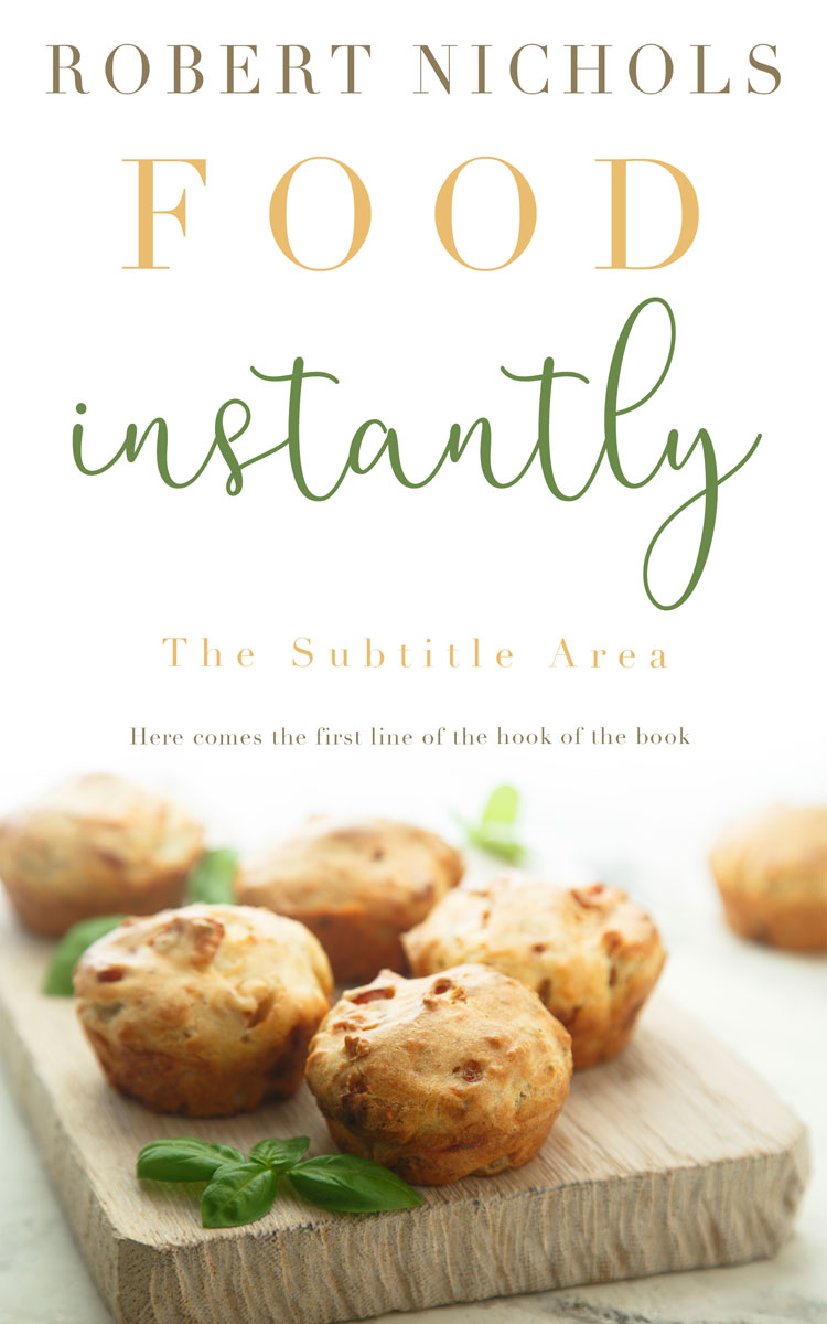 2D view of Premade Cookbooks & Food & Wine Book Cover - Barley Corn