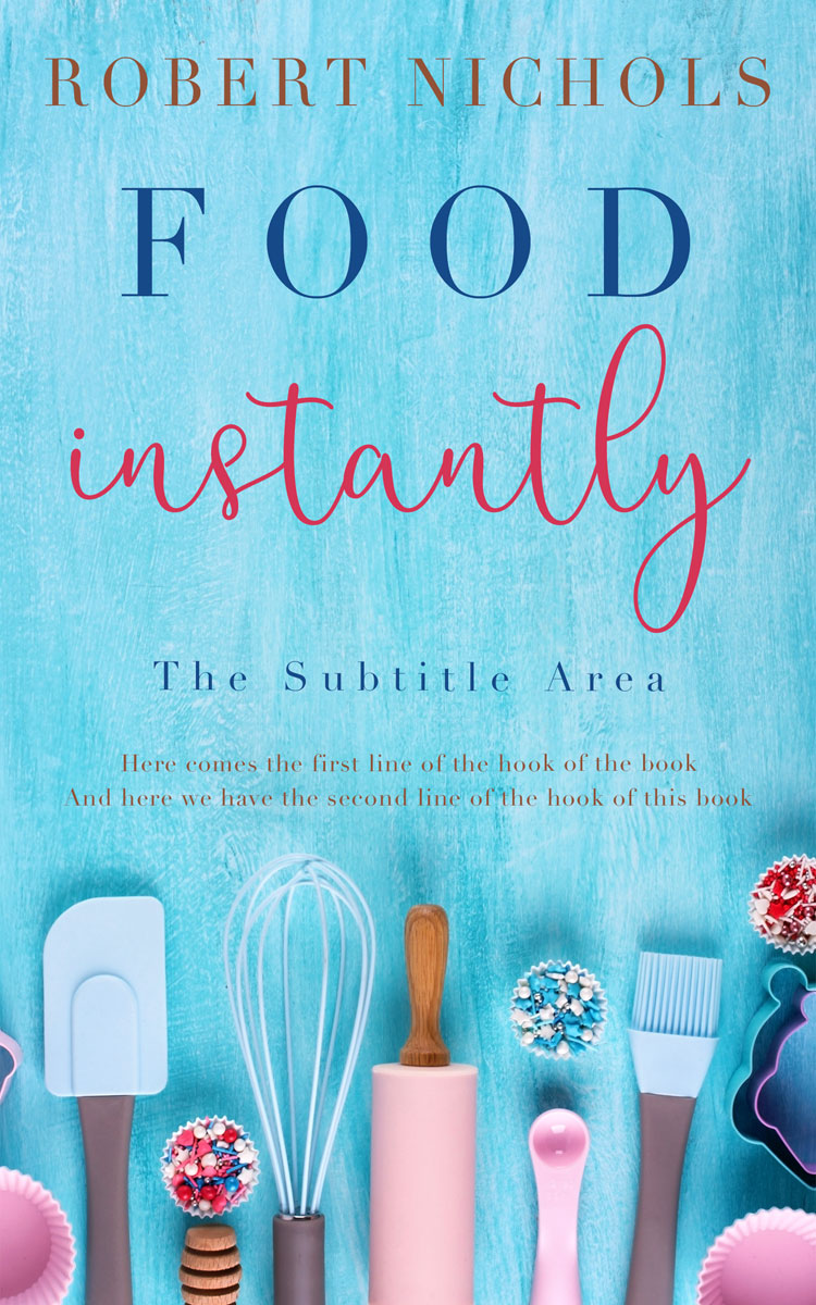 2D view of Premade Cookbooks & Food & Wine Book Cover - Seagull