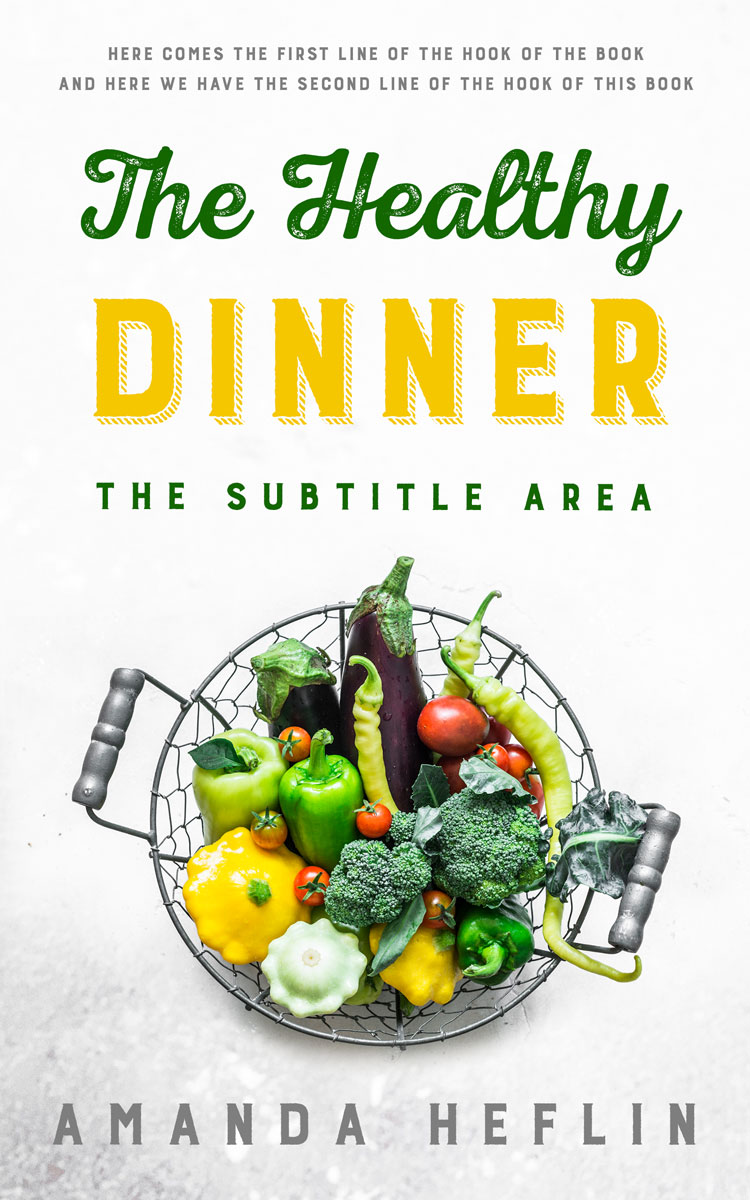 2D view of Premade Health & Dieting & Fitness Book Cover - Woodland