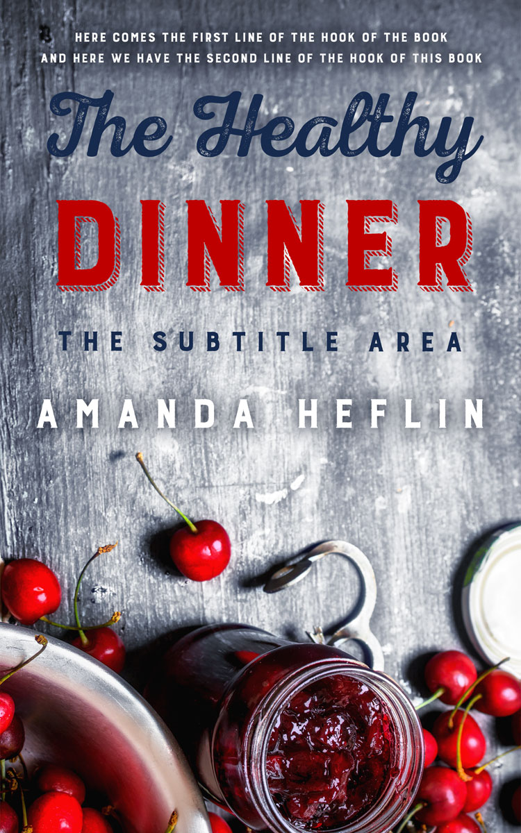 2D view of Premade Cookbooks & Food & Wine Book Cover - Manatee