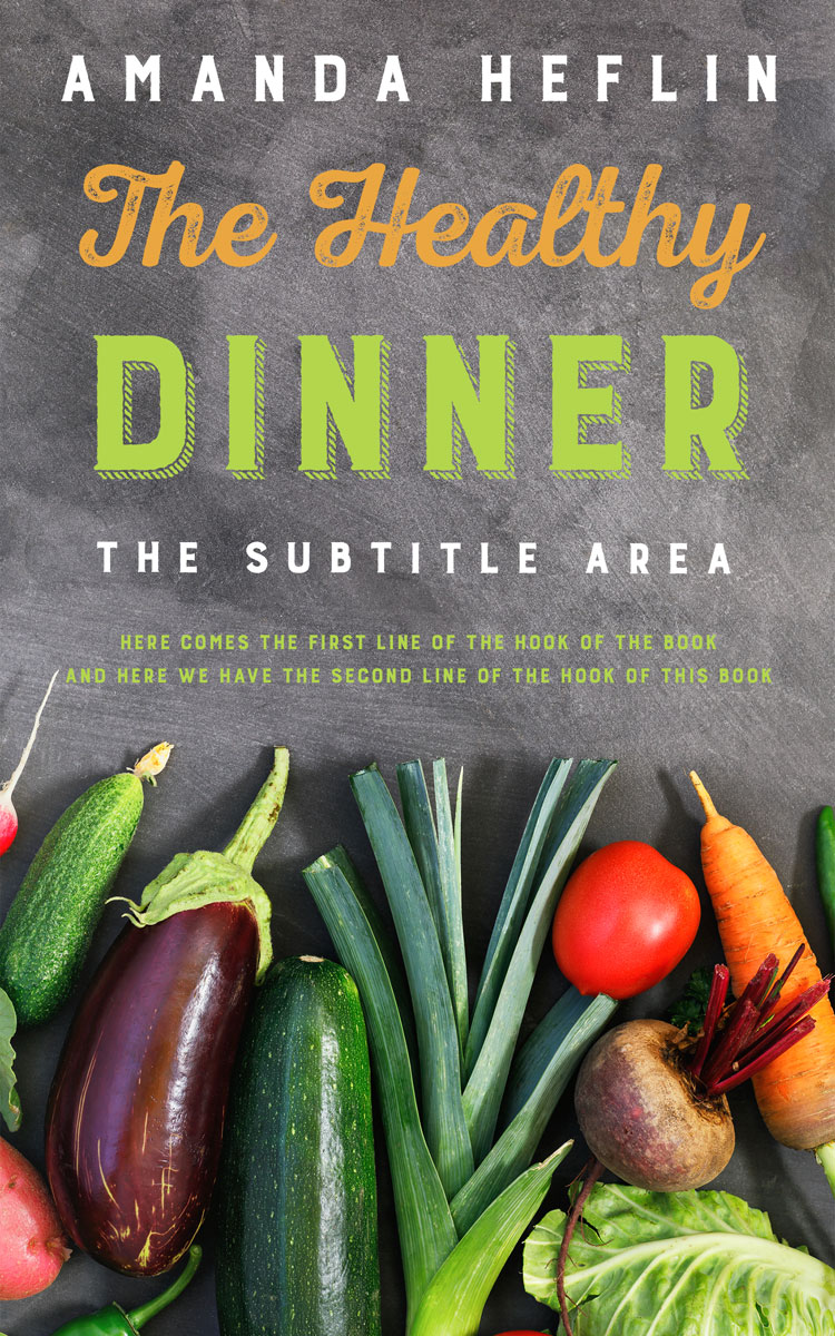 2D view of Premade Health & Dieting & Fitness Book Cover - Flint