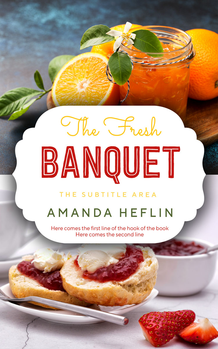 2D view of Premade Cookbooks & Food & Wine Book Cover - Tea