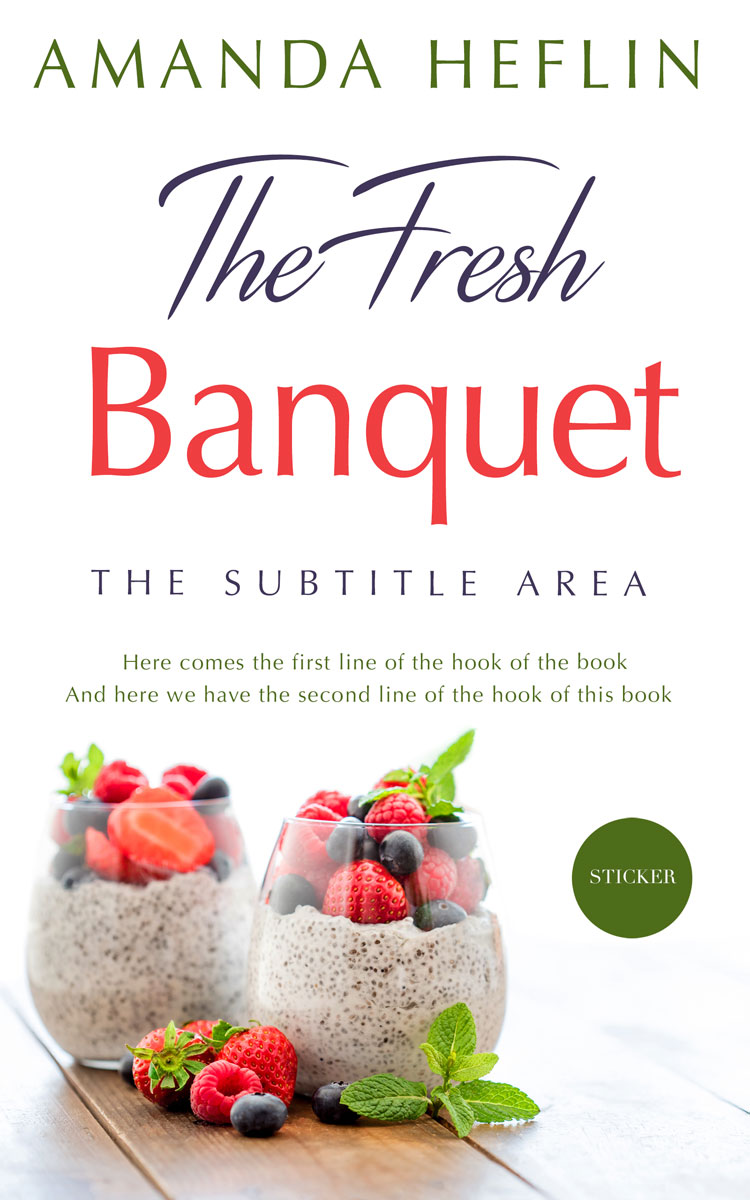 2D view of Premade Health & Dieting & Fitness Book Cover - Wafer