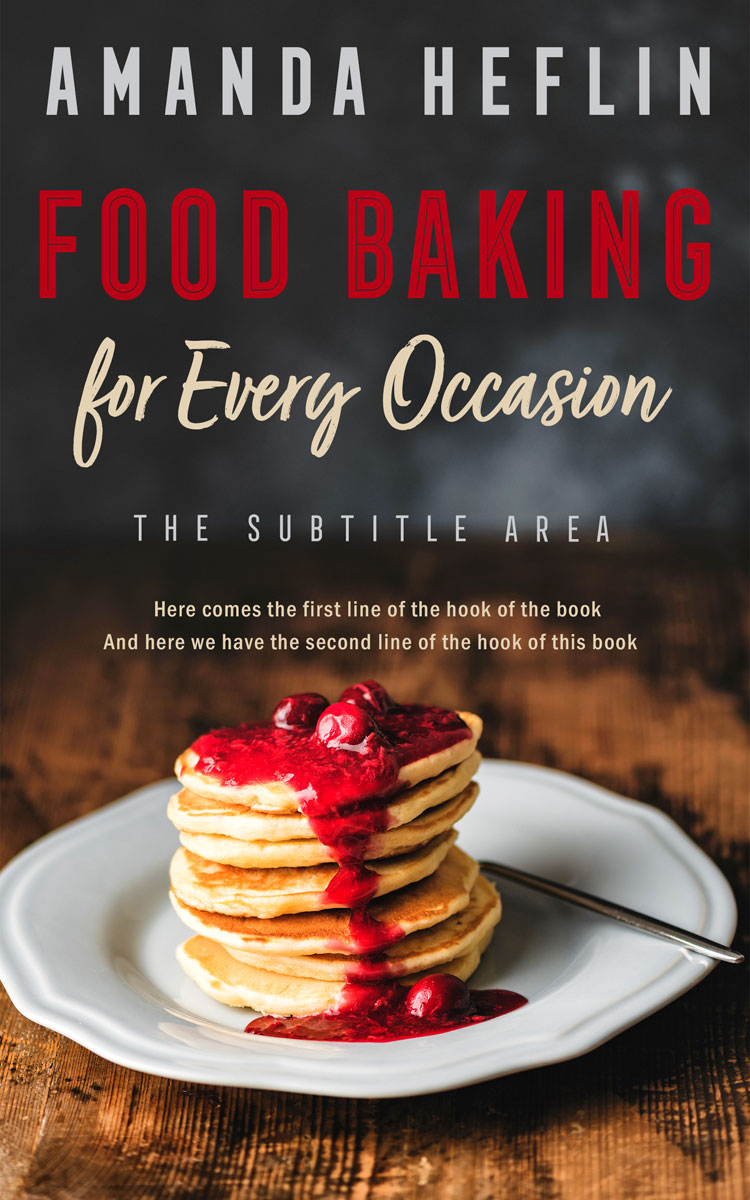 2D view of Premade Cookbooks & Food & Wine Book Cover - My Pink