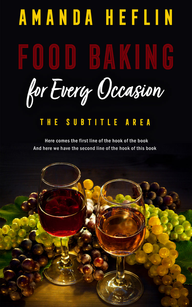 2D view of Premade Cookbooks & Food & Wine Book Cover - Gondola