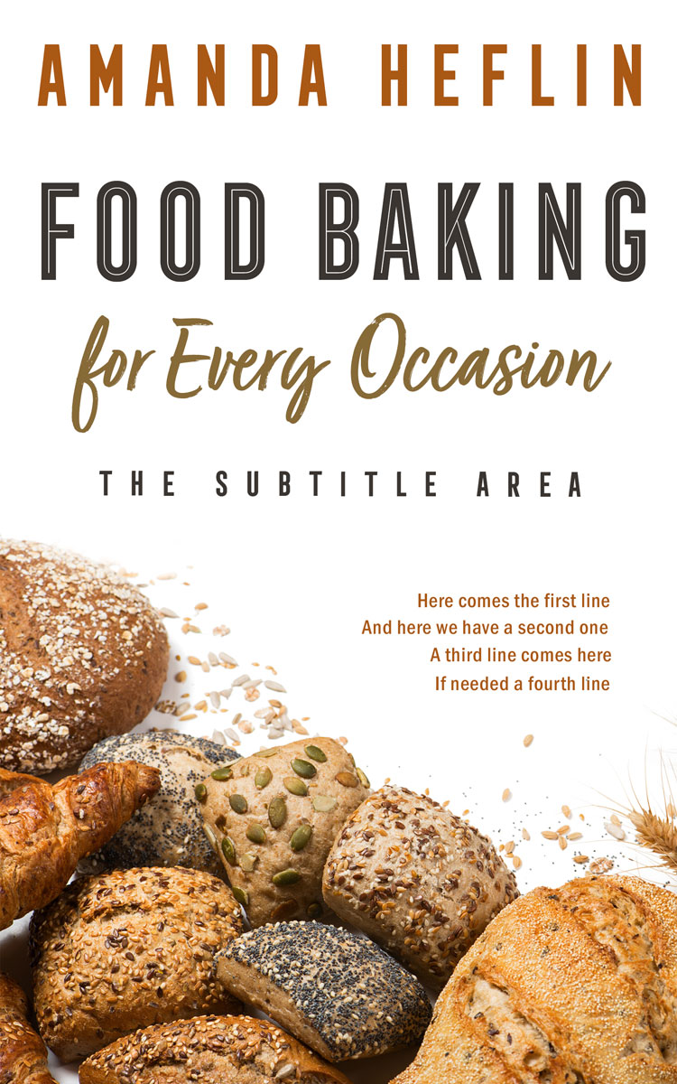 2D view of Premade Cookbooks & Food & Wine Book Cover - Driftwood