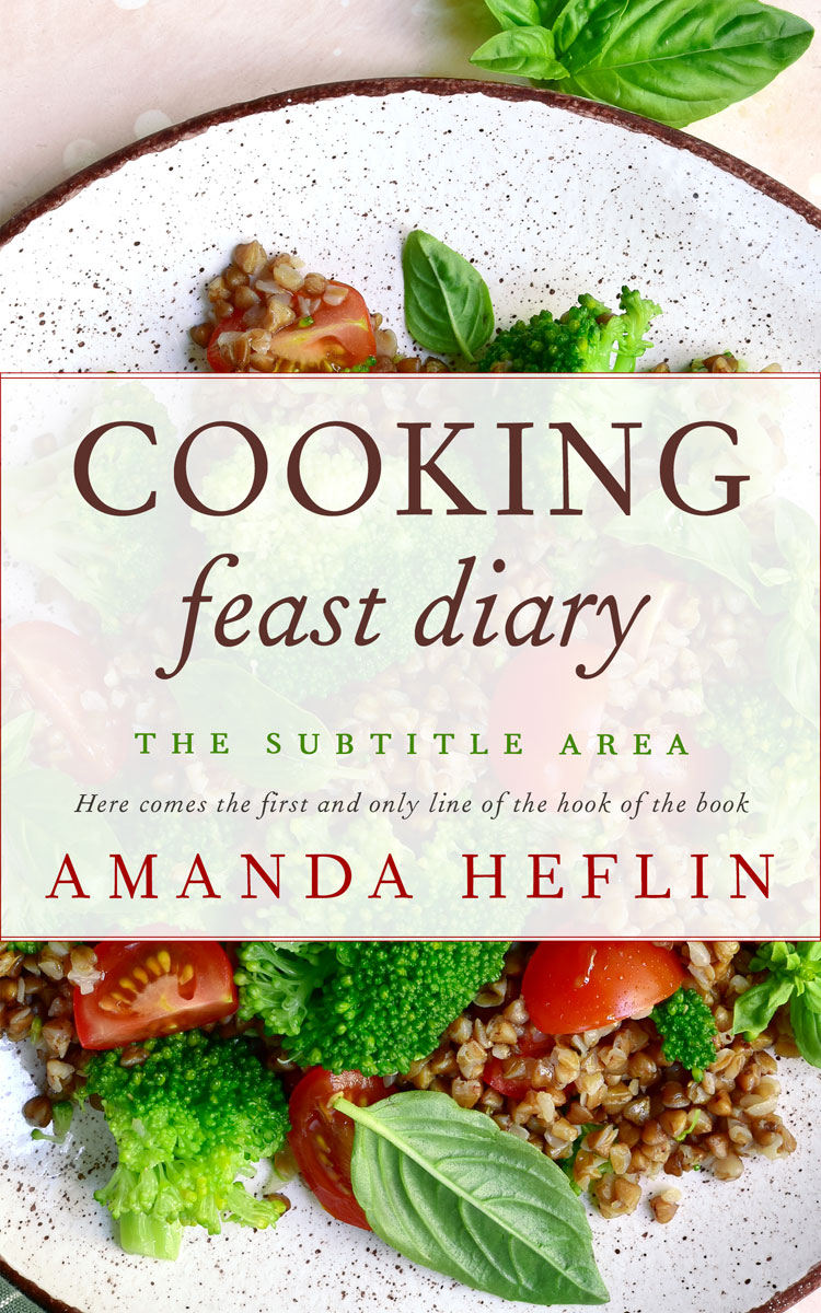 2D view of Premade Cookbooks & Food & Wine Book Cover - Clover