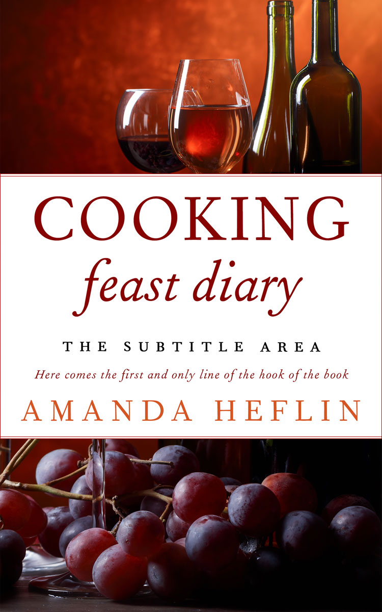 2D view of Premade Cookbooks & Food & Wine Book Cover - Sambuca