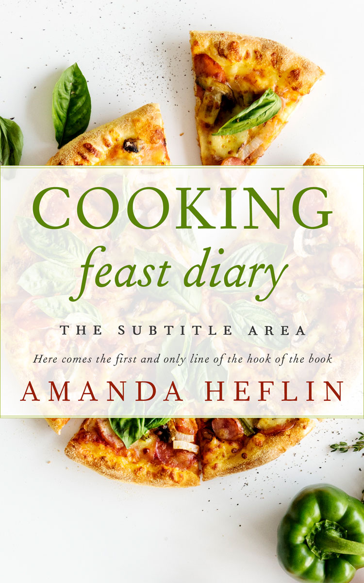 2D view of Premade Cookbooks & Food & Wine Book Cover - Pearl Bush