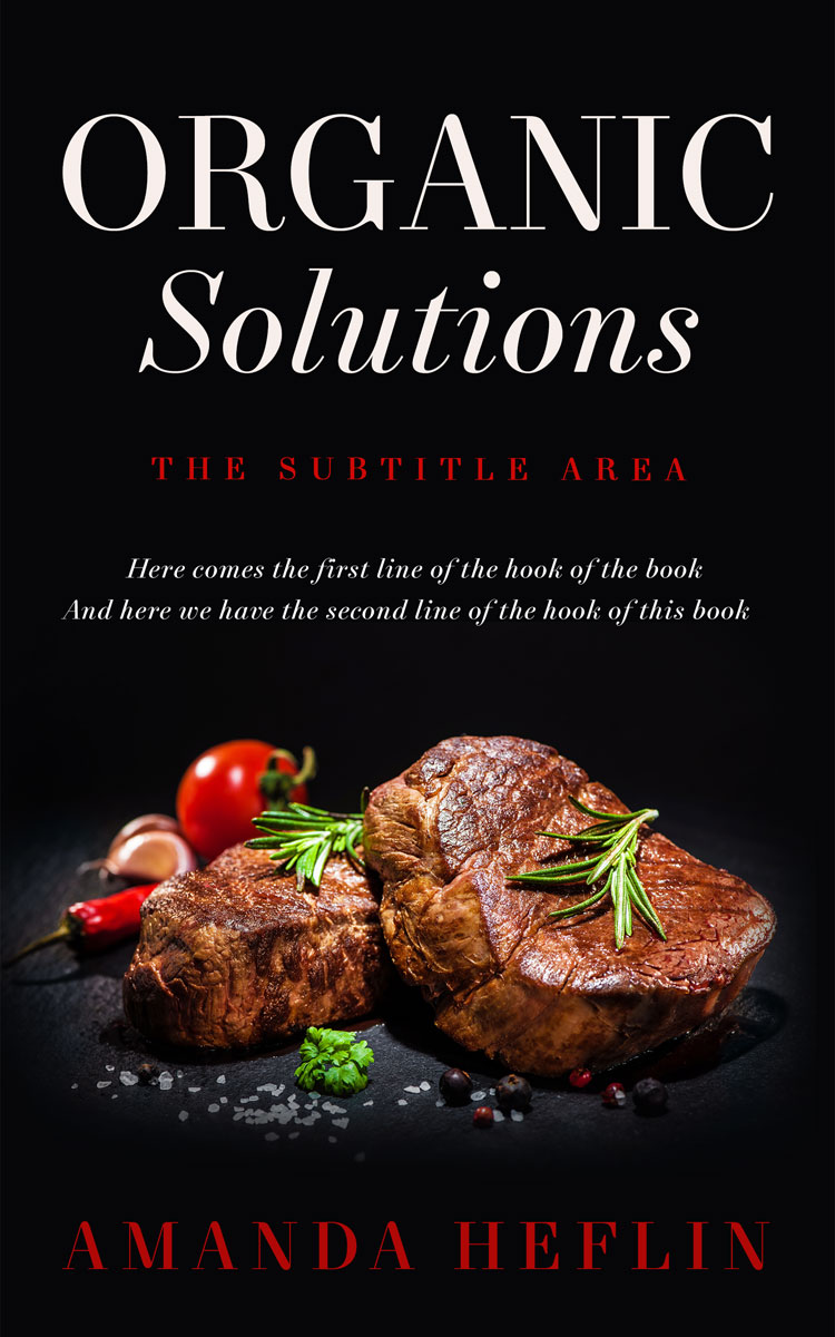 2D view of Premade Cookbooks & Food & Wine Book Cover - Cinder